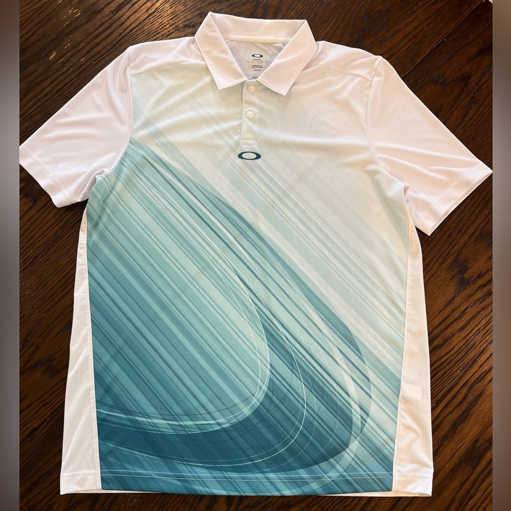 Oakley - Medium White/Green Polo
